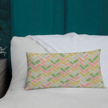 Pillow in pastels.