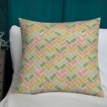 Pillow in pastels.