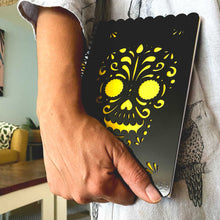 Libreta de Calavera en negro media carta.