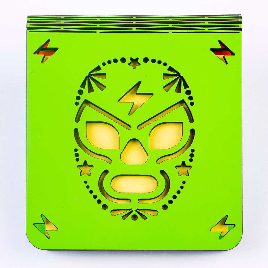 Porta post it Luchadores Verde